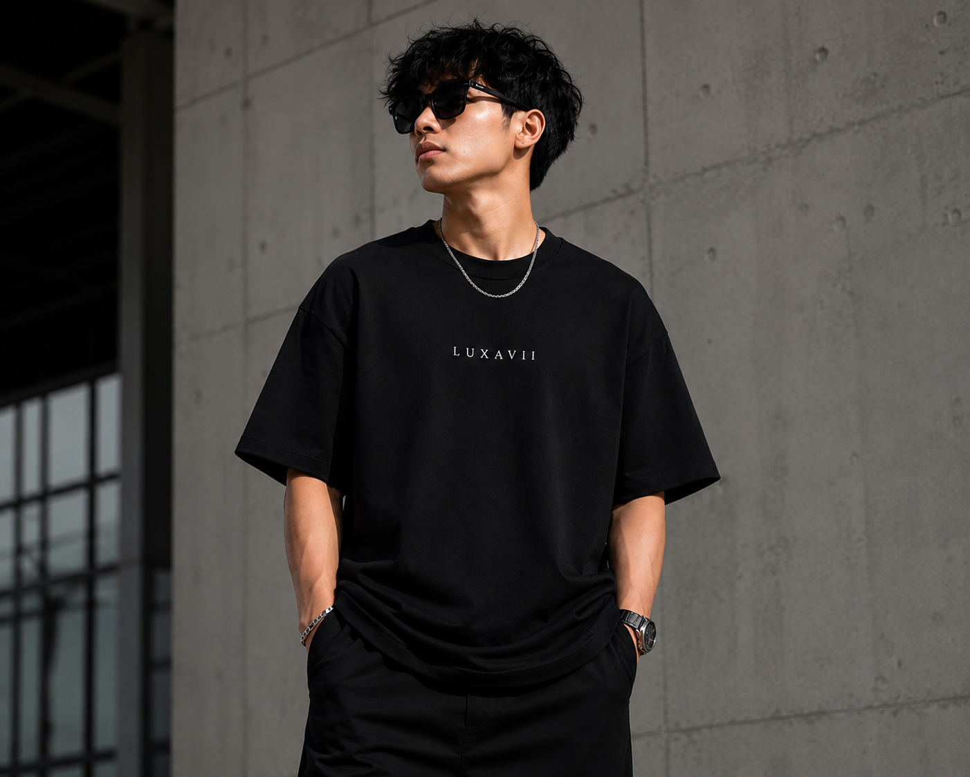 LUXAVIl Premium Oversized Tee.   Type → T-Shirts
Vendor → Luxavii.shop